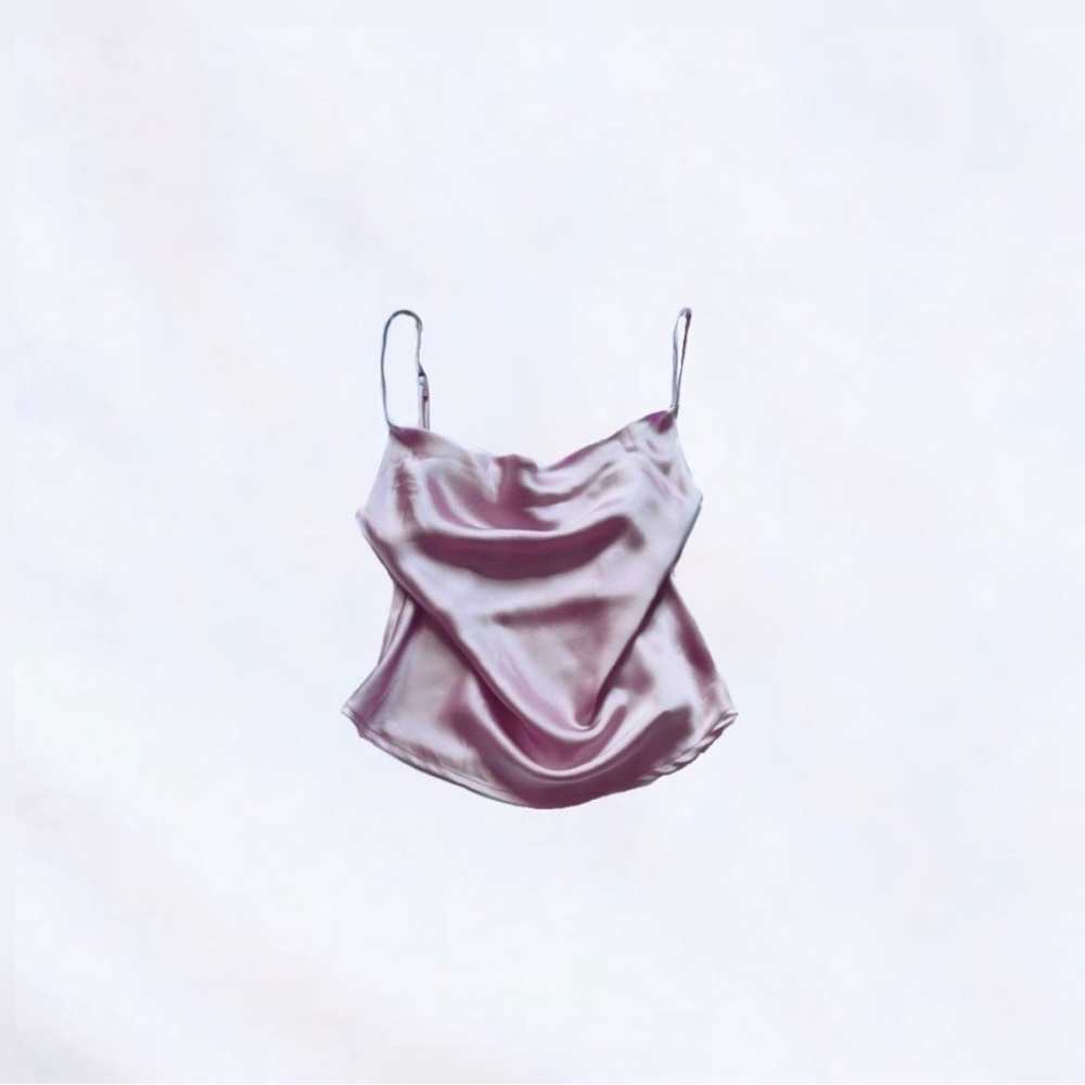 slideshow ⋆ cowl neck satin top